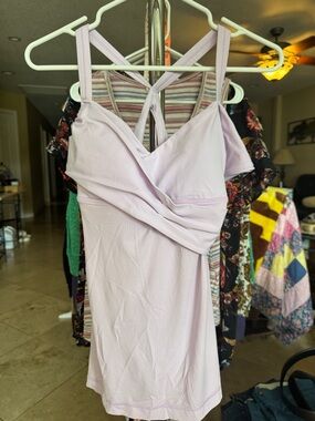Lilac Cross-Back Women's Top